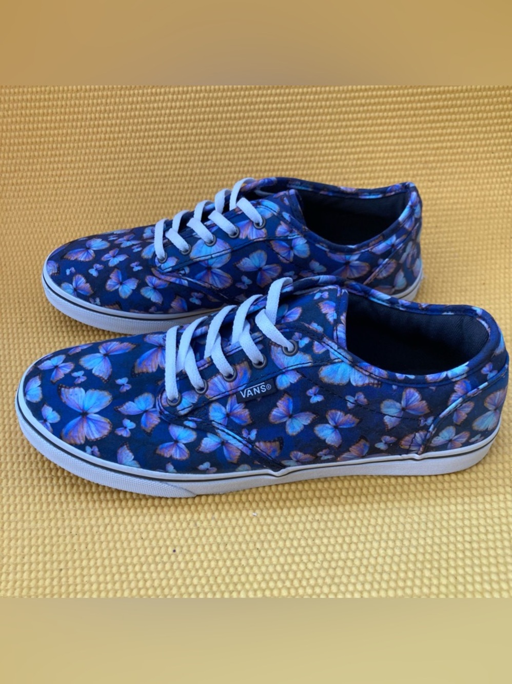 Vans butterfly sneakers size 7.5 Purple/ Blue - Picture 3 of 8